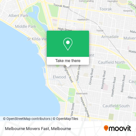 Melbourne Movers Fast map