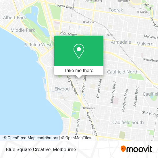 Mapa Blue Square Creative