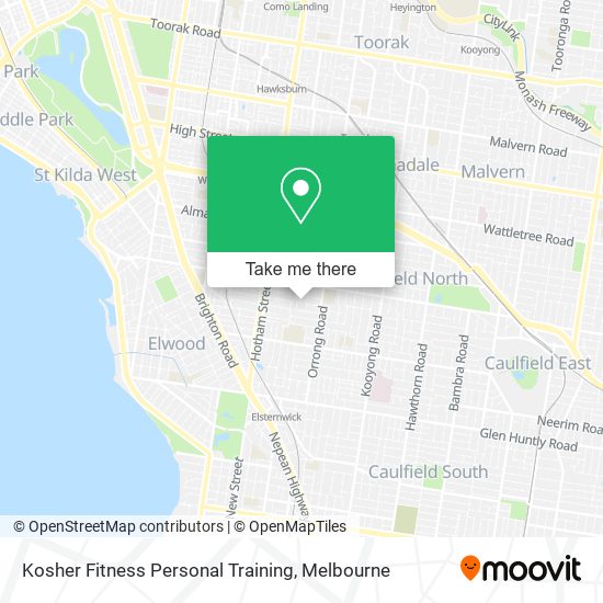 Kosher Fitness Personal Training map