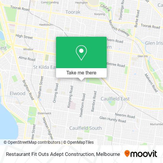 Restaurant Fit Outs Adept Construction map