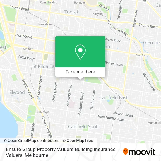 Mapa Ensure Group Property Valuers Building Insurance Valuers