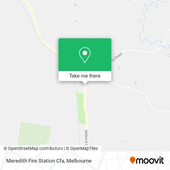 Meredith Fire Station Cfa map