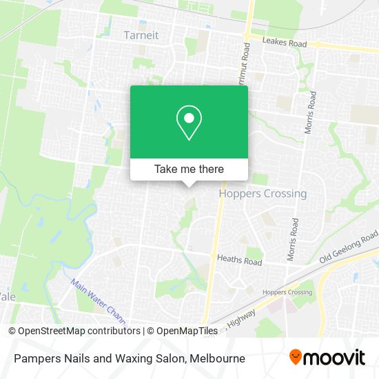 Pampers Nails and Waxing Salon map