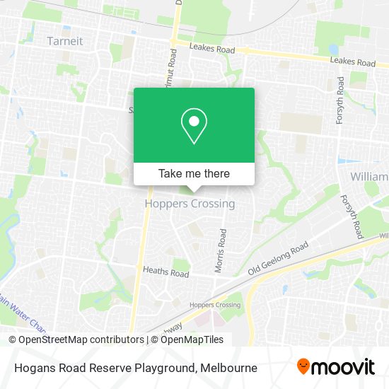 Hogans Road Reserve Playground map