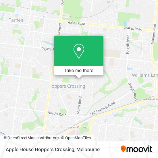 Apple House Hoppers Crossing map