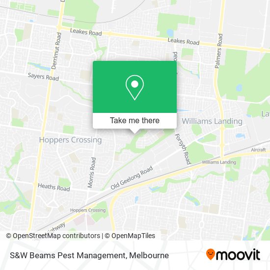 S&W Beams Pest Management map