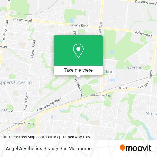 Angel Aesthetics Beauty Bar map