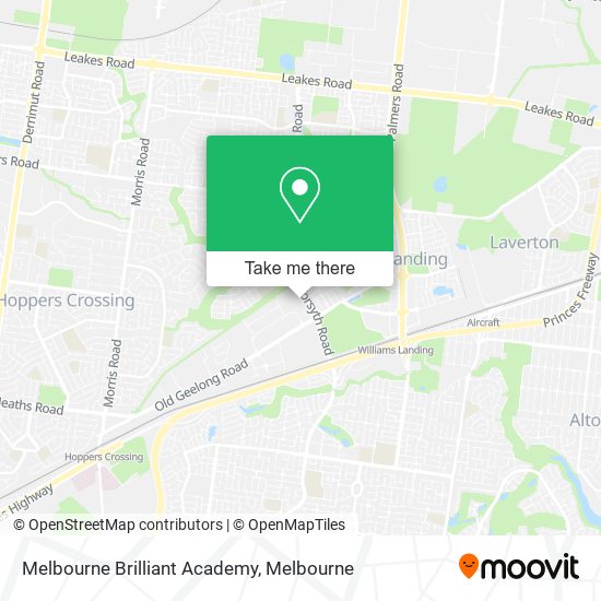 Mapa Melbourne Brilliant Academy