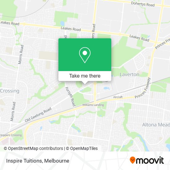 Inspire Tuitions map