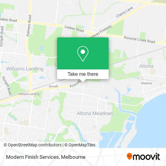 Modern Finish Services map