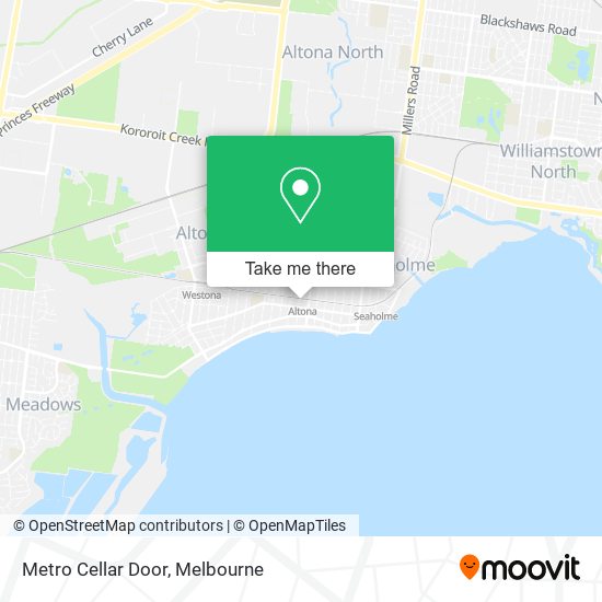 Metro Cellar Door map