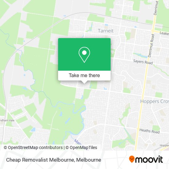 Cheap Removalist Melbourne map