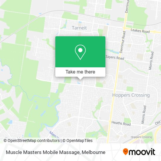 Muscle Masters Mobile Massage map