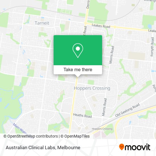 Australian Clinical Labs map