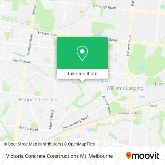 Victoria Concrete Constructions Mt map