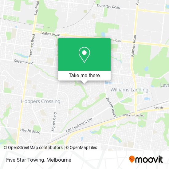 Five Star Towing map