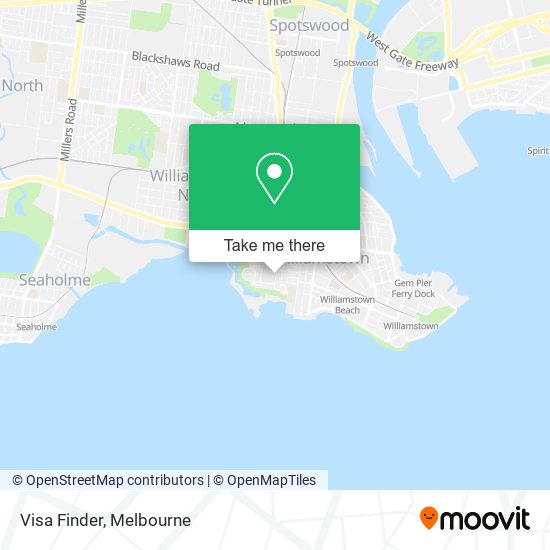 Visa Finder map