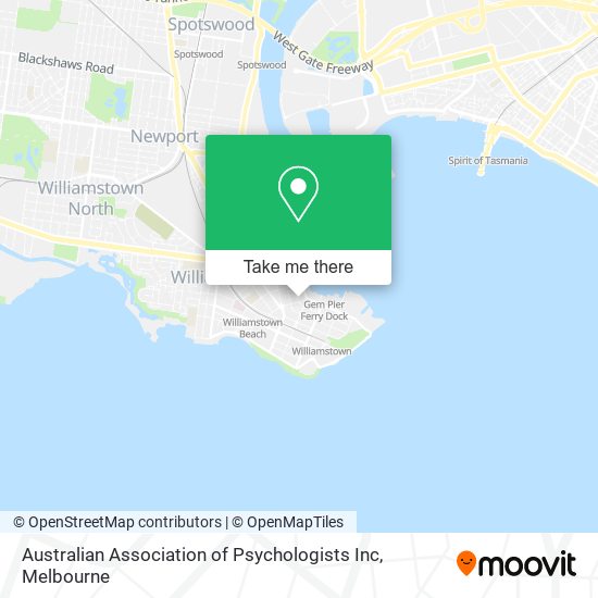 Australian Association of Psychologists Inc map