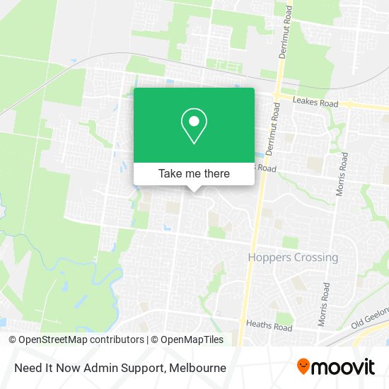 Need It Now Admin Support map