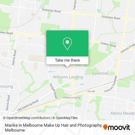 Marike in Melbourne Make Up Hair and Photography map