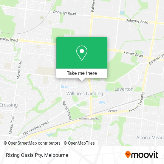 Mapa Rizing Oasis Pty