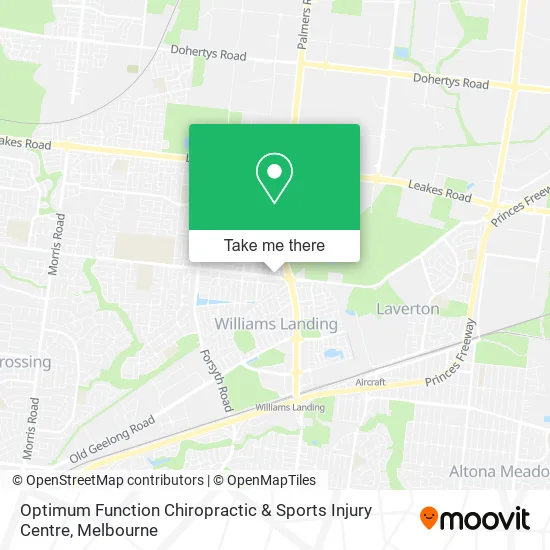 Optimum Function Chiropractic & Sports Injury Centre map