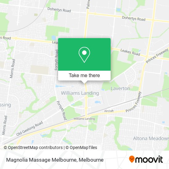 Magnolia Massage Melbourne map