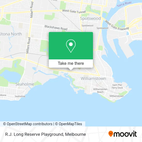 Mapa R.J. Long Reserve Playground