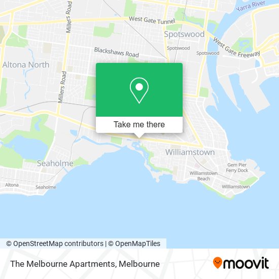 The Melbourne Apartments map