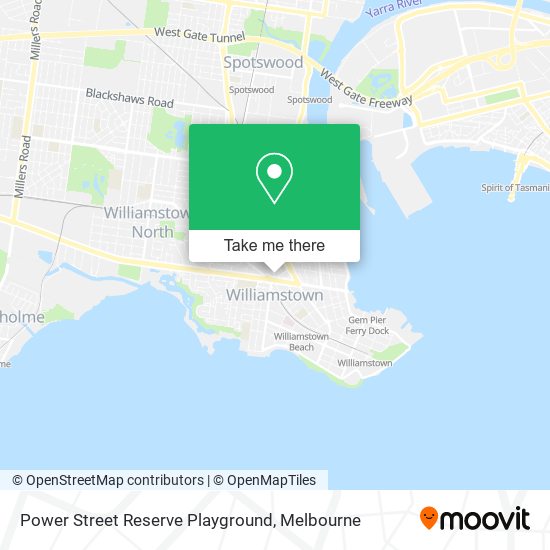 Power Street Reserve Playground map