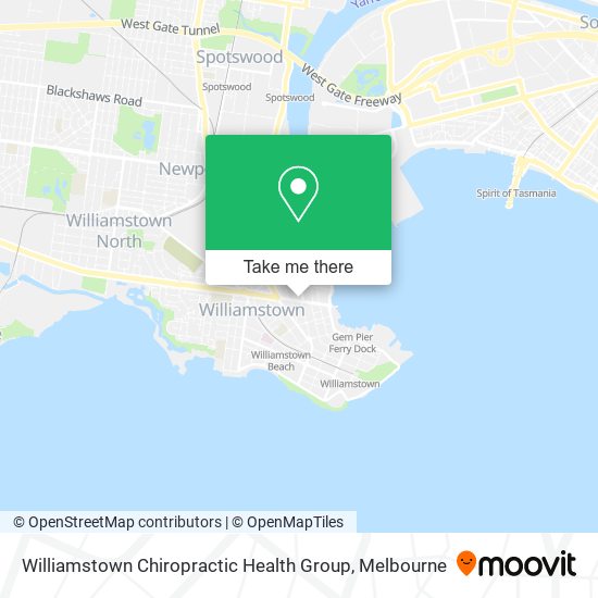 Williamstown Chiropractic Health Group map