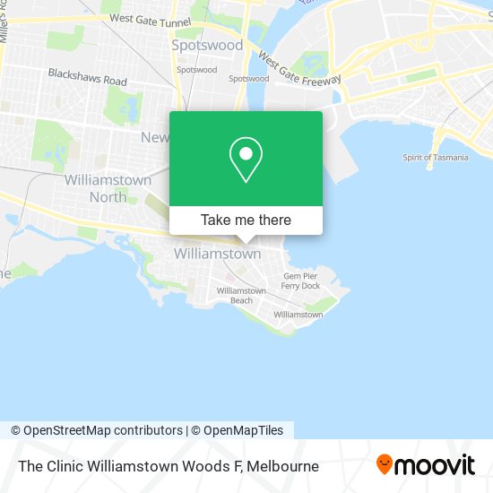 The Clinic Williamstown Woods F map