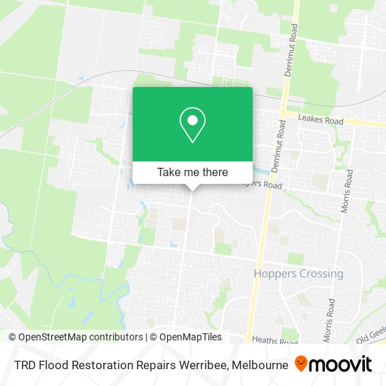 TRD Flood Restoration Repairs Werribee map