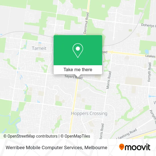 Mapa Werribee Mobile Computer Services