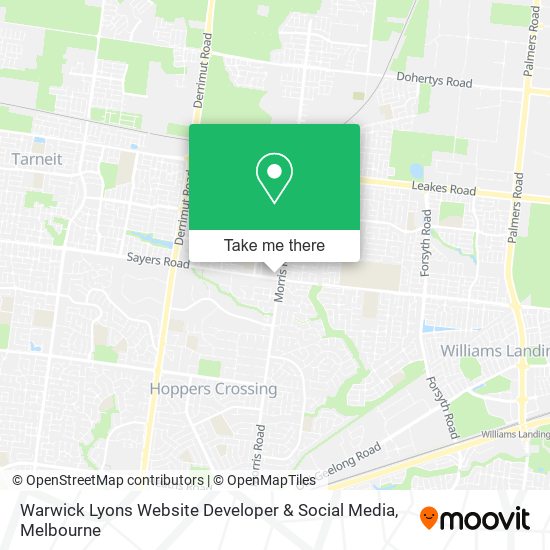 Warwick Lyons Website Developer & Social Media map