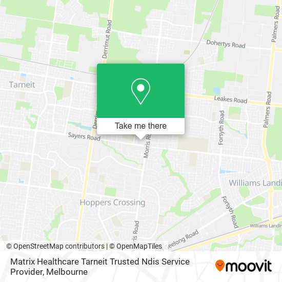 Matrix Healthcare Tarneit Trusted Ndis Service Provider map