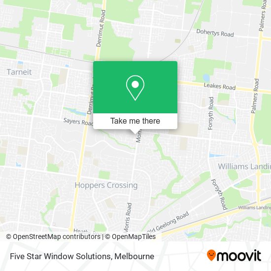 Five Star Window Solutions map