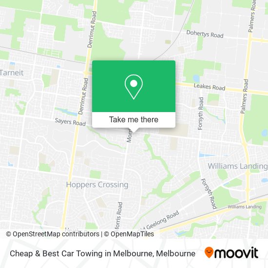 Cheap & Best Car Towing in Melbourne map