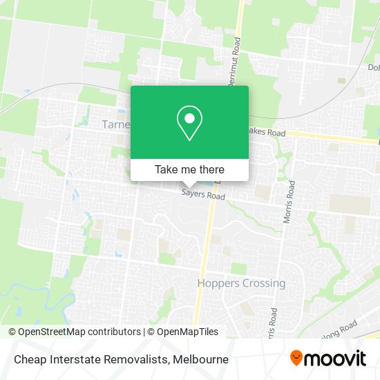 Cheap Interstate Removalists map
