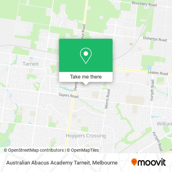 Australian Abacus Academy Tarneit map