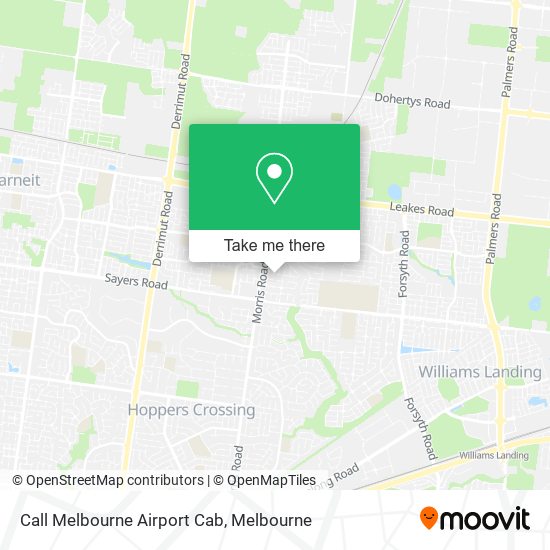 Call Melbourne Airport Cab map