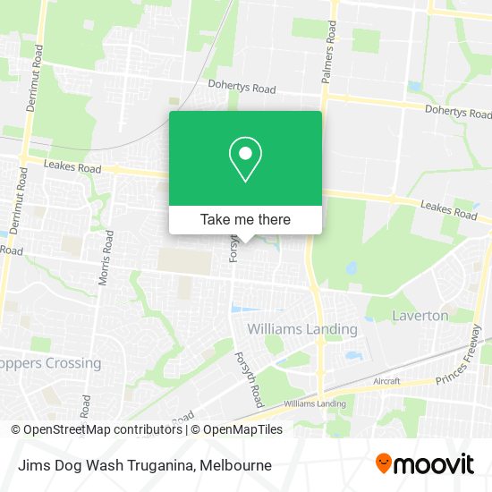 Jims Dog Wash Truganina map