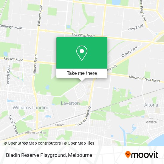 Bladin Reserve Playground map