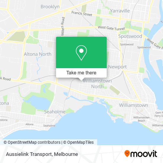 Aussielink Transport map