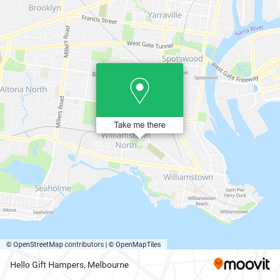 Hello Gift Hampers map