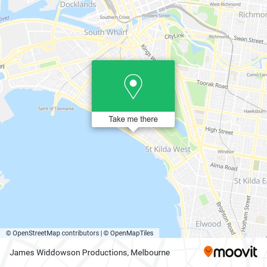 James Widdowson Productions map