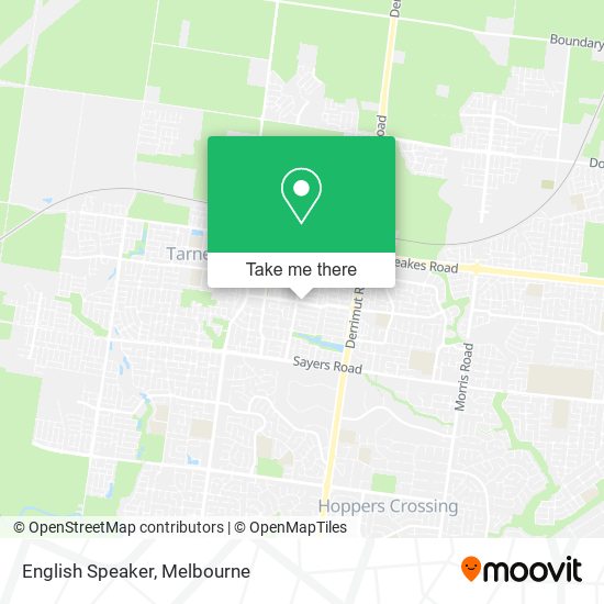 English Speaker map