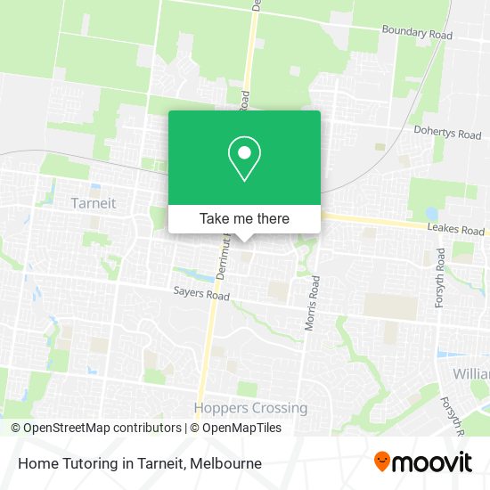 Home Tutoring in Tarneit map