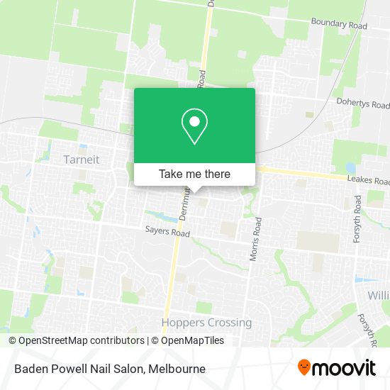 Baden Powell Nail Salon map