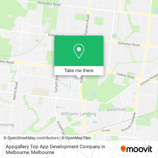 Appgallery Top App Development Company in Melbourne map